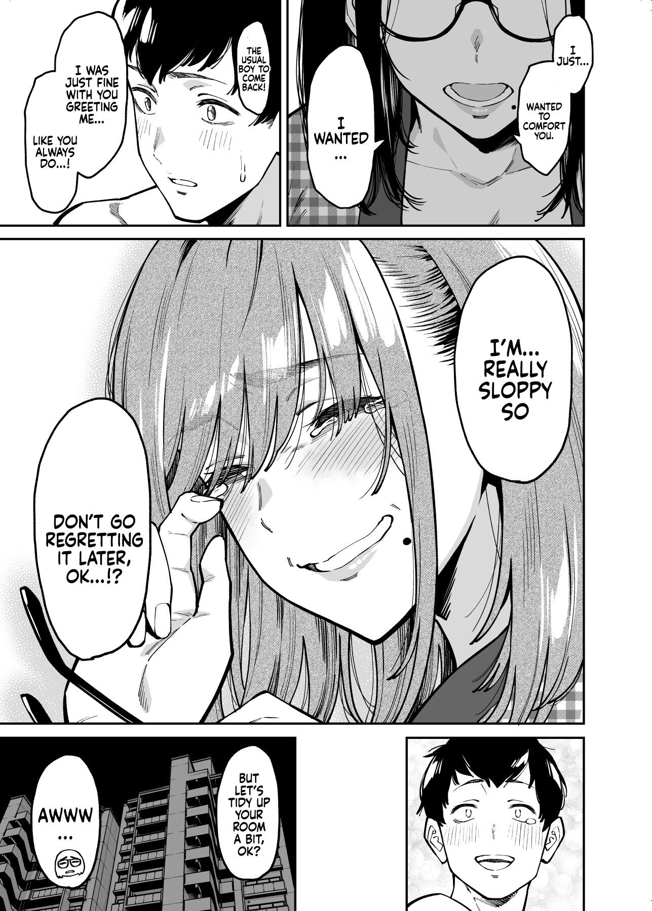 Hentai Manga Comic-Comforted by the Sloppy Girl Next Door-Read-51